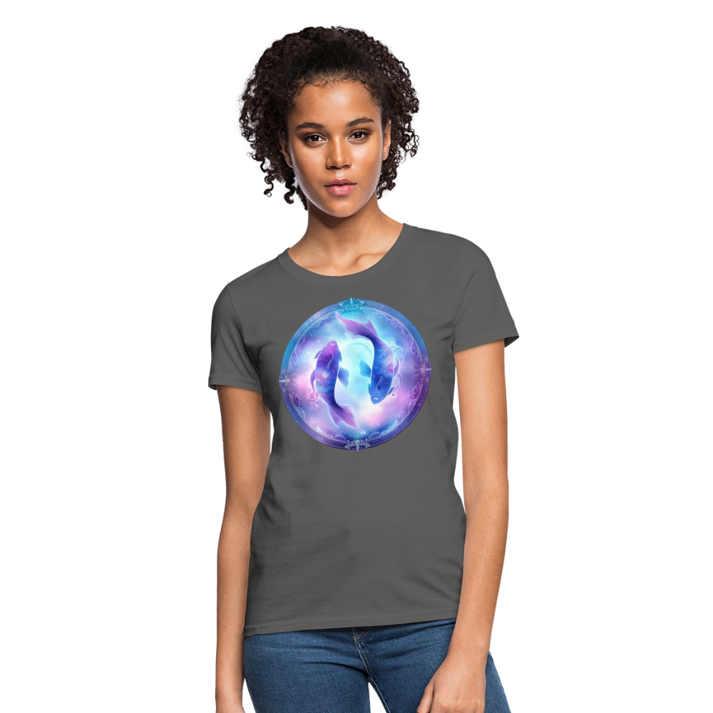 Women's Classic Pisces T-Shirt - charcoal