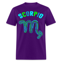 Thumbnail for Men's Power Words Scorpio Classic T-Shirt - purple