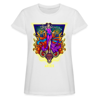 Thumbnail for Women's Cosmic Aries Relaxed Fit T-Shirt - white