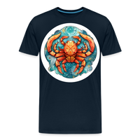 Thumbnail for Men's Symbol Cancer Premium T-Shirt - deep navy