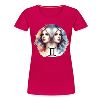 Thumbnail for Women’s Mythical Gemini Premium T-Shirt - dark pink