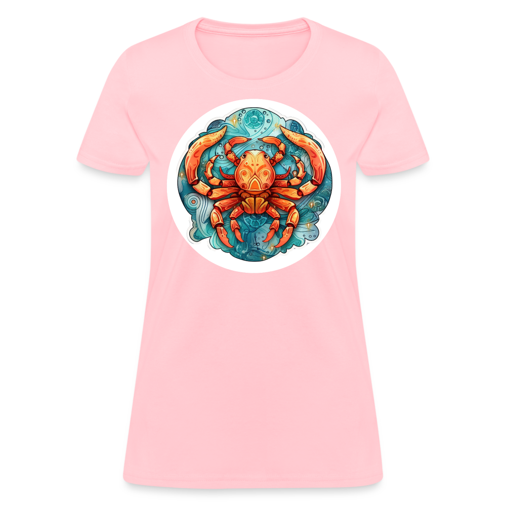 Women's Symbol Cancer T-Shirt - pink