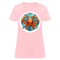 Thumbnail for Women's Symbol Cancer T-Shirt - pink