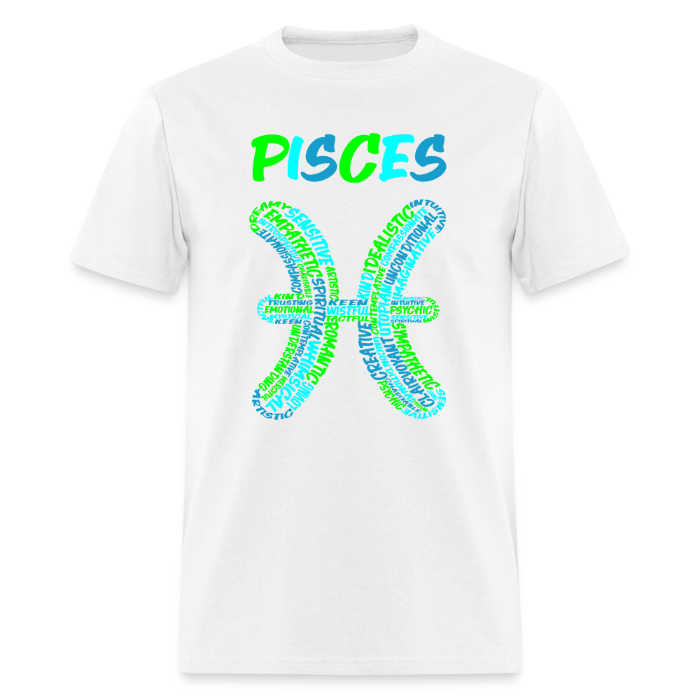 Men's Power Words Pisces Classic T-Shirt - white