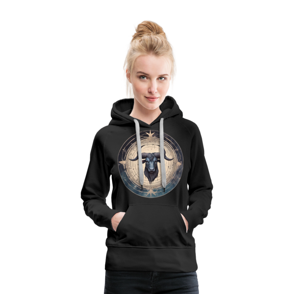 Women’s Mythical Taurus Premium Hoodie - black