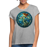 Thumbnail for Women's Mosaic Aquarius Relaxed Fit T-Shirt - heather gray