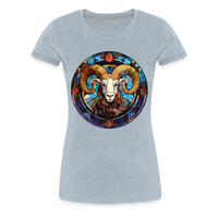 Thumbnail for Women’s Mosaic Aries Premium T-Shirt - heather ice blue