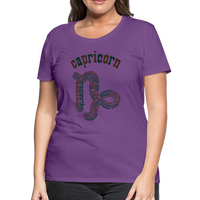 Thumbnail for Women's Power Words Capricorn Premium T-Shirt - purple