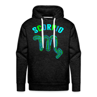 Thumbnail for Men's Power Words Scorpio Premium Hoodie - charcoal grey