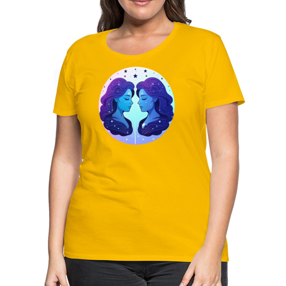 Women’s Magic Gemini Premium T-Shirt - sun yellow