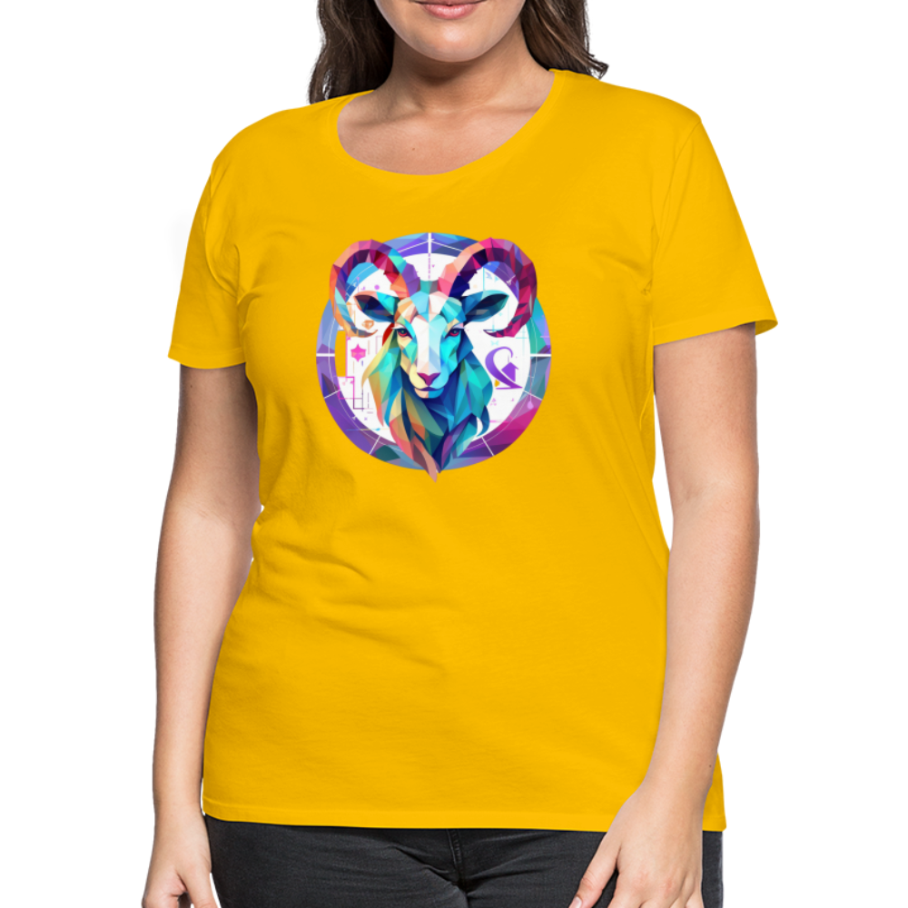 Women’s Mythical Aries Premium T-Shirt - sun yellow