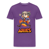 Thumbnail for Men's Playful Aries Premium T-Shirt - purple