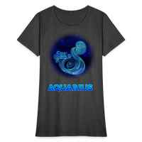 Thumbnail for Women's Stellar Aquarius T-Shirt - heather black