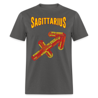 Thumbnail for Men's Power Words Sagittarius Classic T-Shirt - charcoal