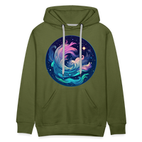 Thumbnail for Men’s Magic Aquarius Premium Hoodie - olive green