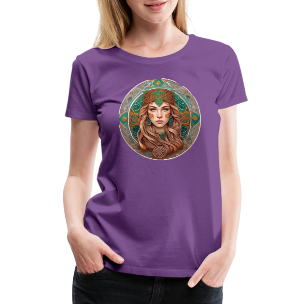 Women’s Mythical Virgo Premium T-Shirt - purple