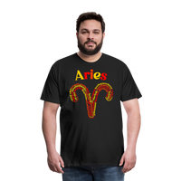 Thumbnail for Men's Power Words Aries Premium T-Shirt - black