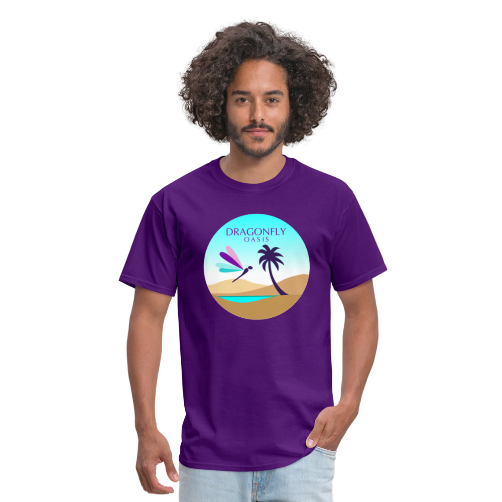 Men's Dragonfly 2nd Logo Classic T-Shirt - purple