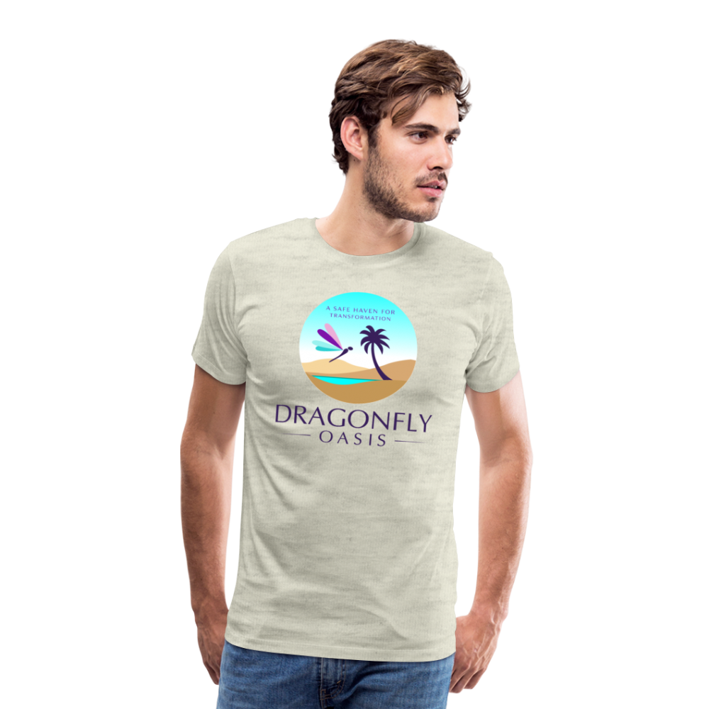 Men's Dragonfly Oasis V.1 Premium T-Shirt - heather oatmeal