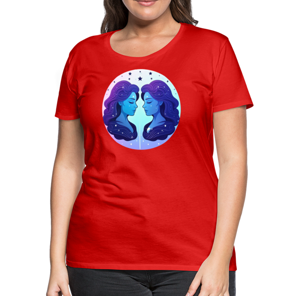 Women’s Magic Gemini Premium T-Shirt - red