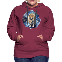 Thumbnail for Women’s Mythical Leo Premium Hoodie - burgundy