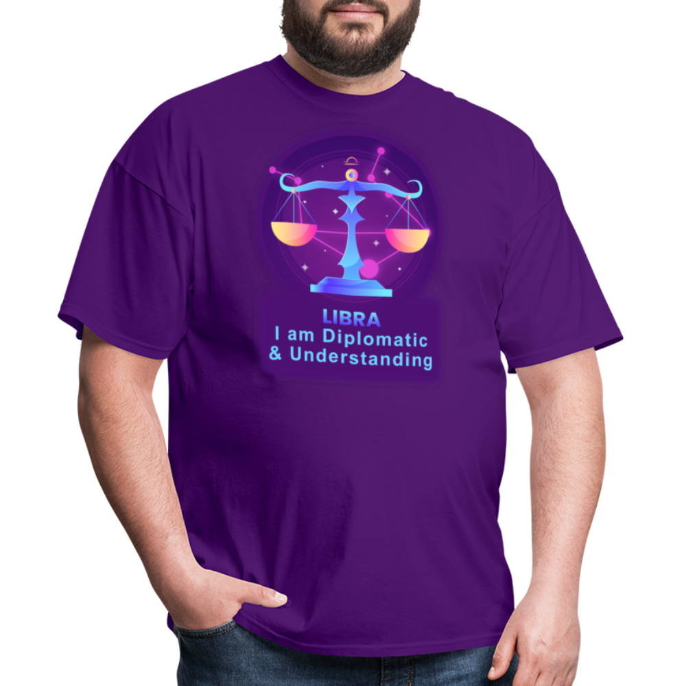 Men's Neon Libra Classic T-Shirt - purple