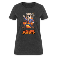 Thumbnail for Women's Playful Aries T-Shirt - heather black