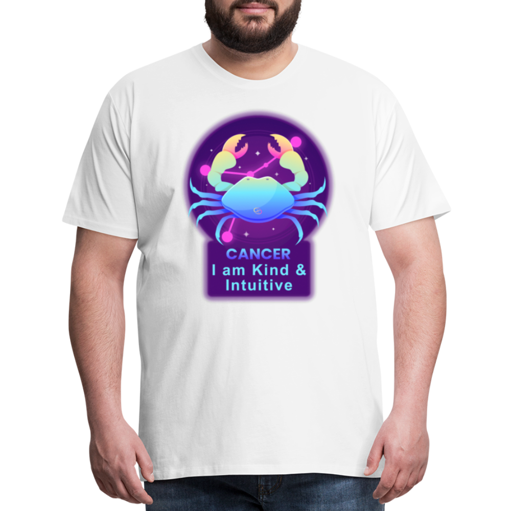 Men's Neon Cancer Premium T-Shirt - white