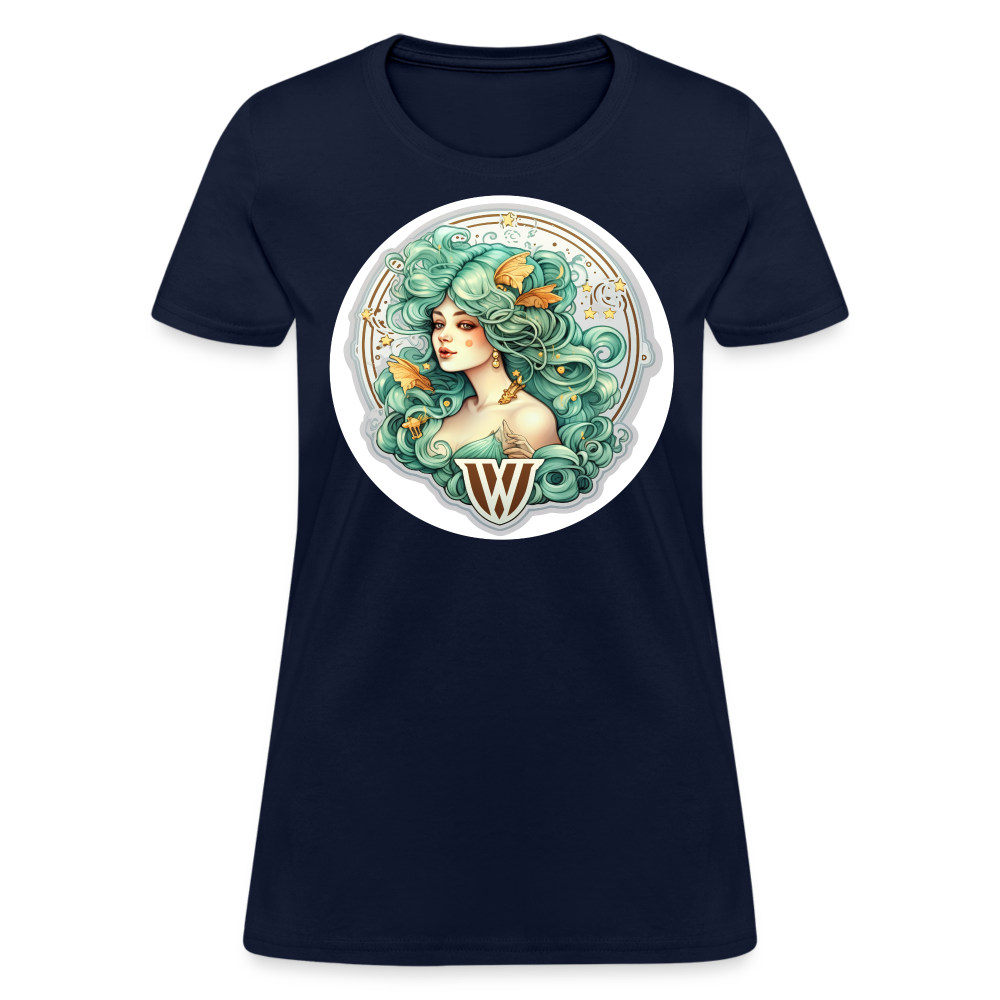 Women's Symbol Virgo T-Shirt - navy