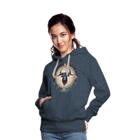 Thumbnail for Women’s Mythical Taurus Premium Hoodie - heather denim