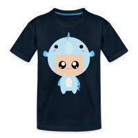 Thumbnail for Kid’s Bobbly Pisces Premium Organic T-Shirt - deep navy