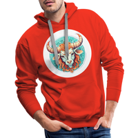 Thumbnail for Men’s Symbol Taurus Premium Hoodie - red