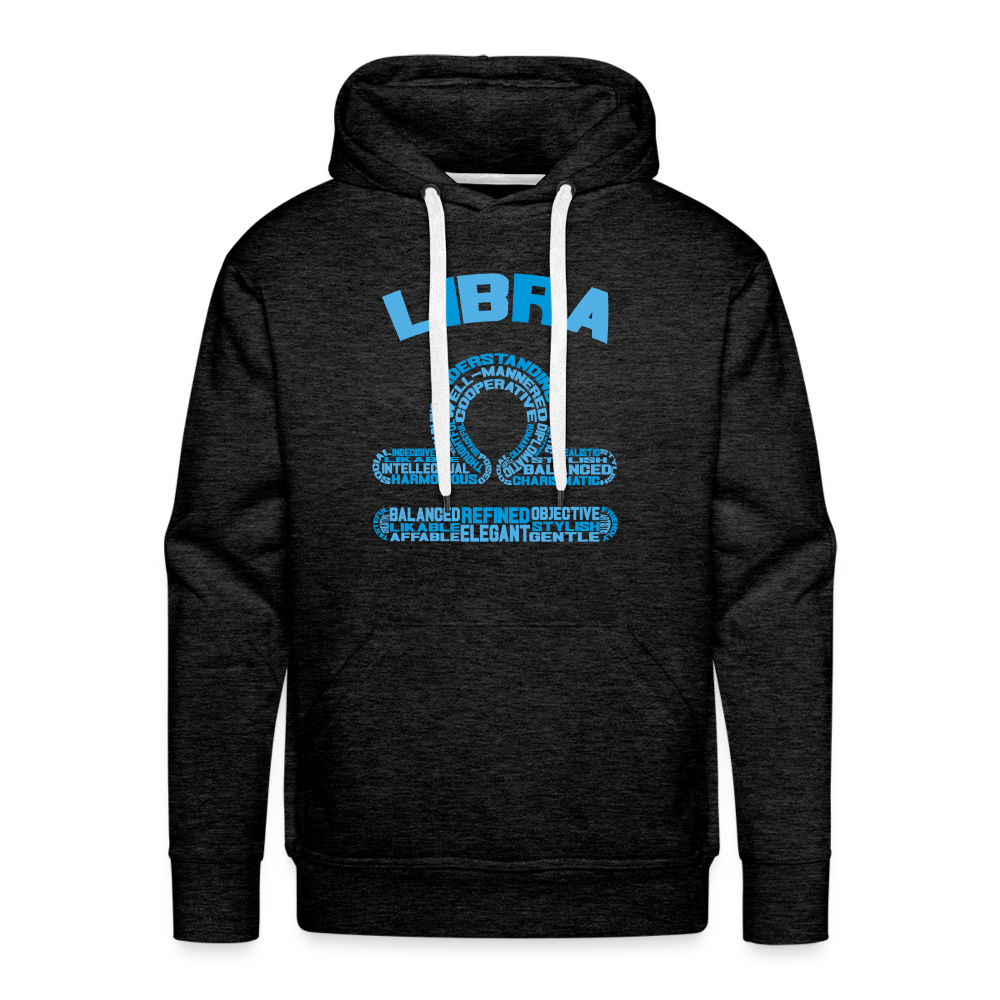 Men's Power Words Libra Premium Hoodie - charcoal grey