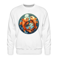 Thumbnail for Men’s Symbol Pisces Premium Sweatshirt - white