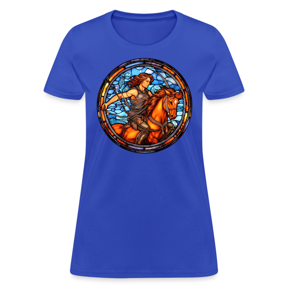 Women's Mosaic Sagittarius T-Shirt - royal blue