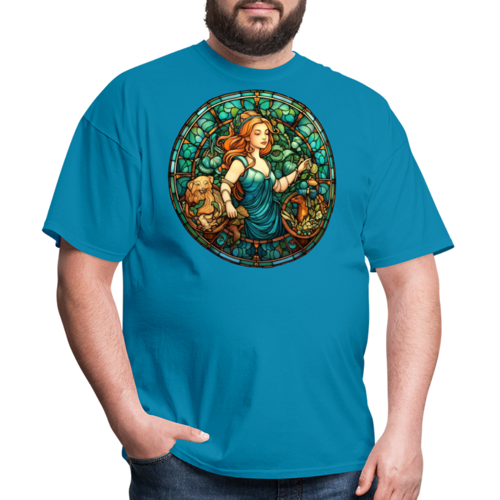 Men's Mosaic Virgo Classic T-Shirt - turquoise