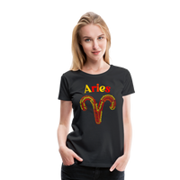 Thumbnail for Women's Power Words Aries Premium T-Shirt - black