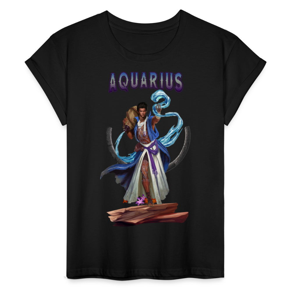 Women's Astral Aquarius Relaxed Fit T-Shirt - black