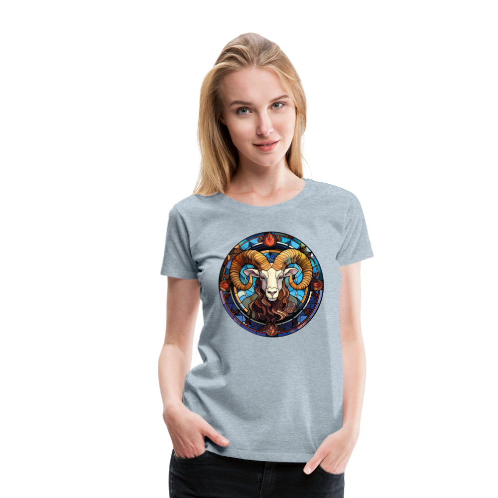 Women’s Mosaic Aries Premium T-Shirt - heather ice blue