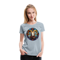 Thumbnail for Women’s Mosaic Aries Premium T-Shirt - heather ice blue