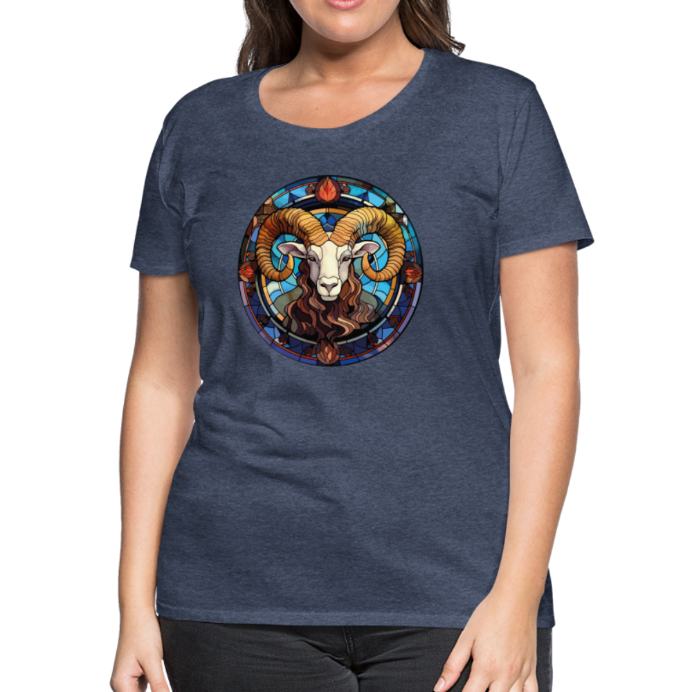 Women’s Mosaic Aries Premium T-Shirt - heather blue