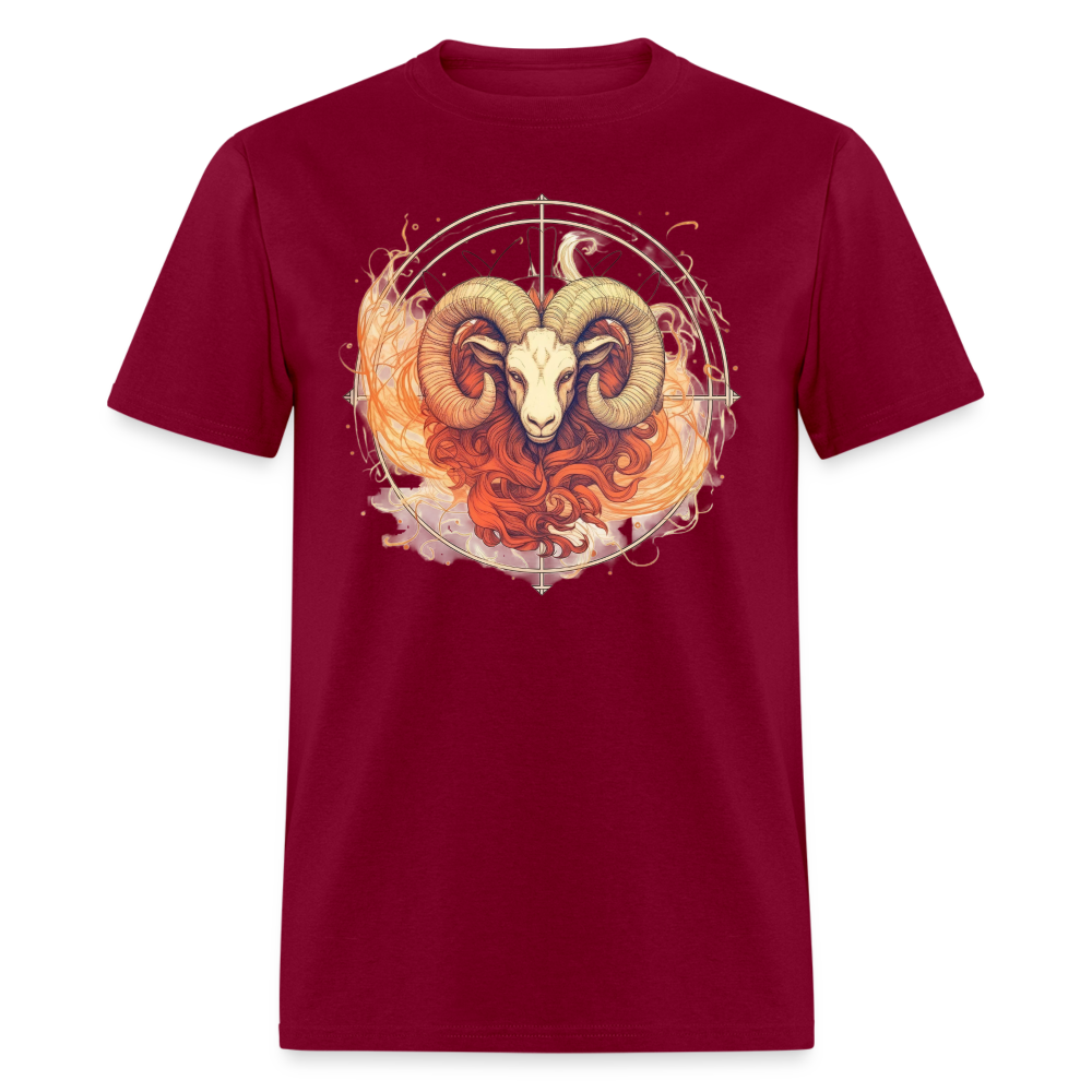 Men's Mythical Aries Classic T-Shirt - burgundy