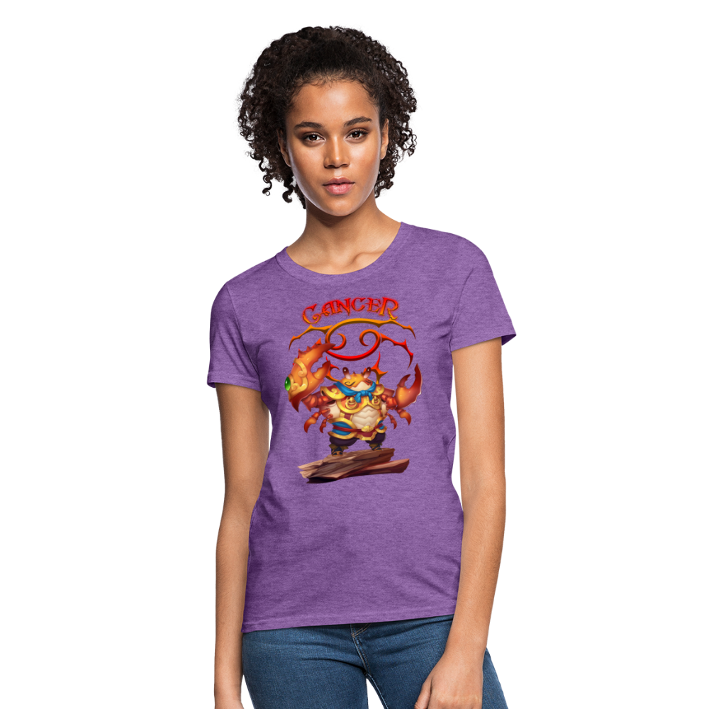 Women's Astral Cancer T-Shirt - purple heather