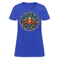 Thumbnail for Women's Mosaic Cancer T-Shirt - royal blue