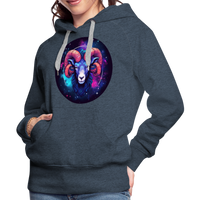 Thumbnail for Women’s Magic Aries Premium Hoodie - heather denim