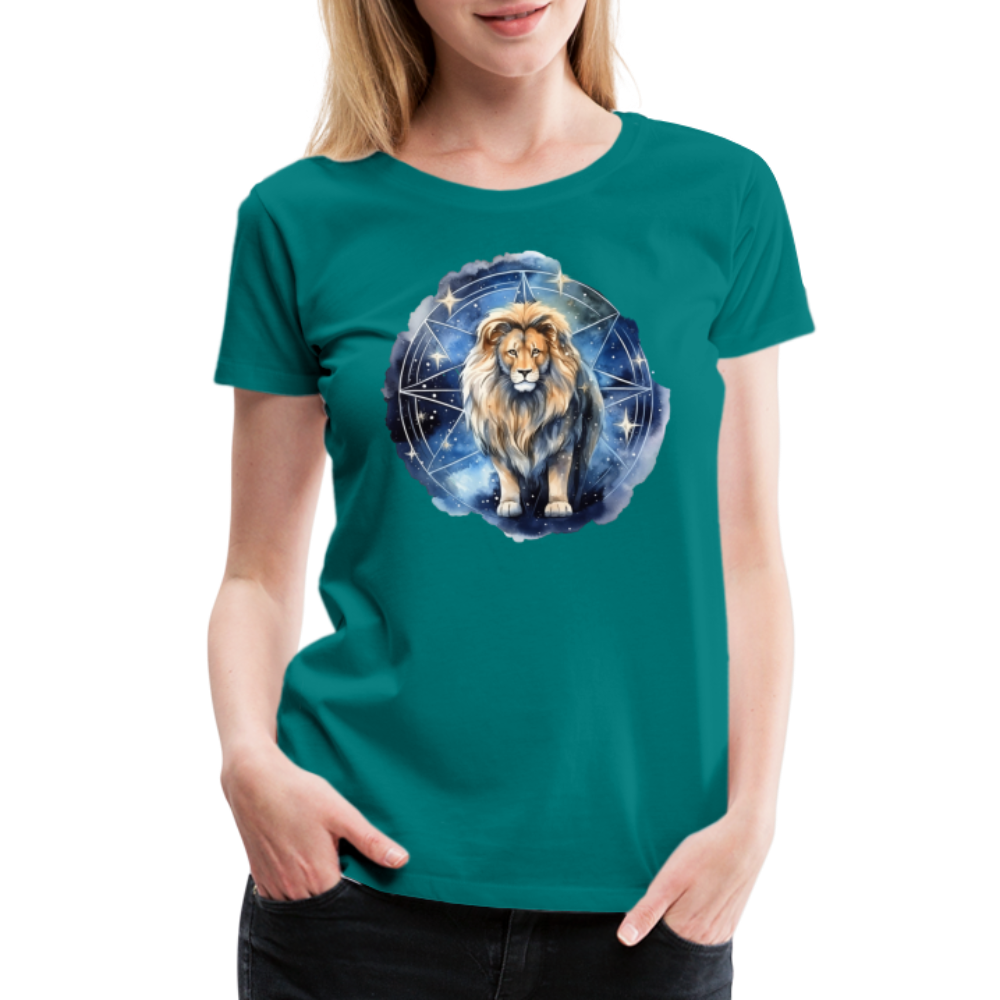 Women's Mythical Words Leo Premium T-Shirt - teal