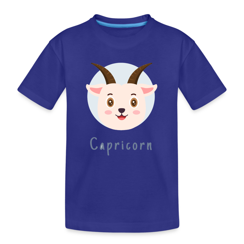 Kid’s Astro Toon Capricorn Premium Organic T-Shirt - royal blue