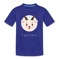 Thumbnail for Kid’s Astro Toon Capricorn Premium Organic T-Shirt - royal blue