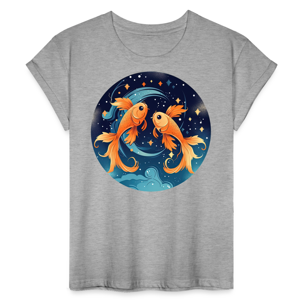 Women's Magic Pisces Relaxed Fit T-Shirt - heather gray