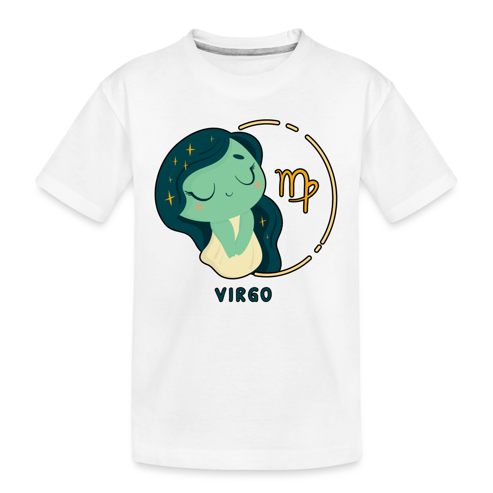 Kid’s Cartoony Virgo Premium Organic T-Shirt - white